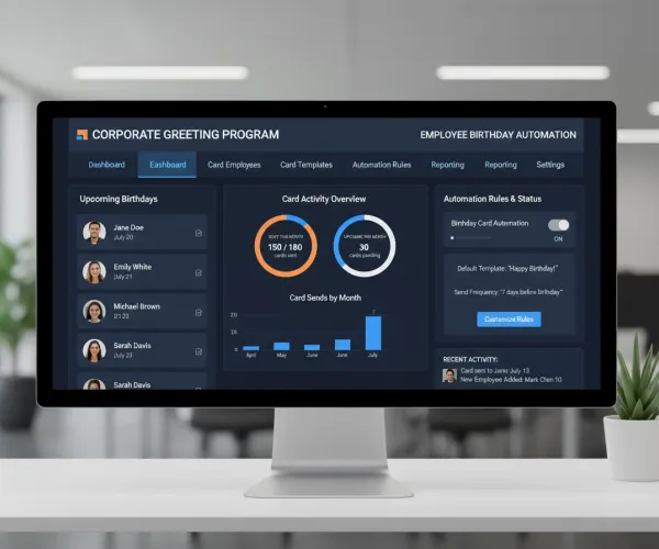 Corporate Greeting Program Dashboard